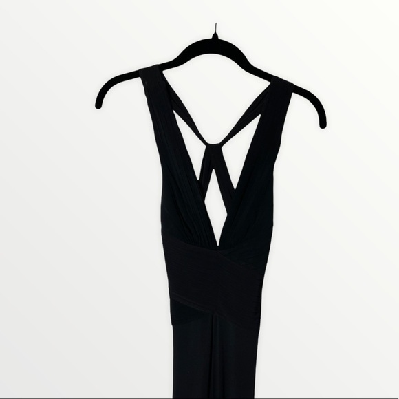 NWT BCBG Jersey Wrap Halter Wide Leg Jumpsuit, XXS - Picture 10 of 15